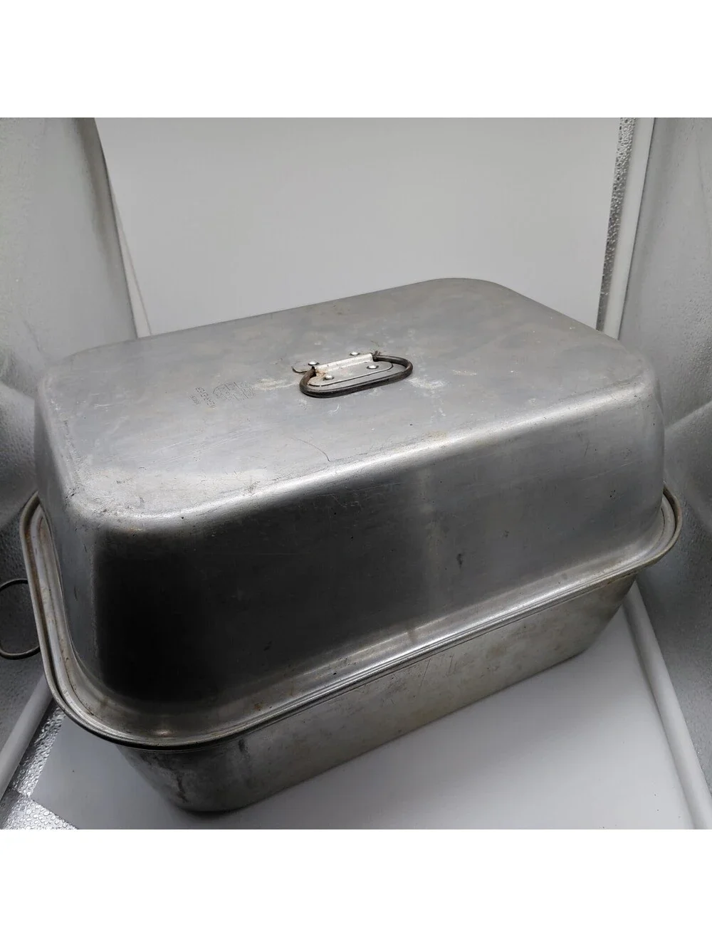 Vintage Wear-Ever Aluminum Roasting Pan w/Lid Made USA 11x16 Roaster Baker